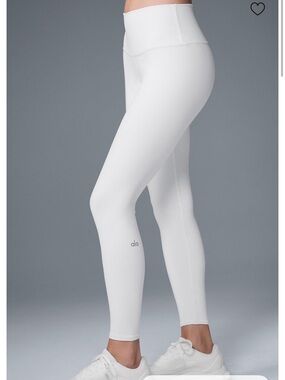 ALO Yoga White High-Waist Leggings